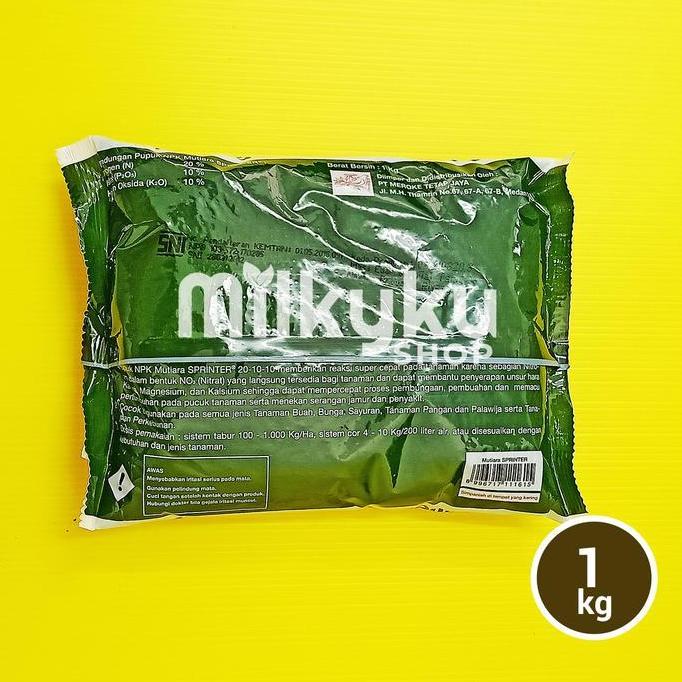 Willl- Pupuk Meroke Mutiara Npk Sprinter 1 Kg Kemasan Pabrik Npk