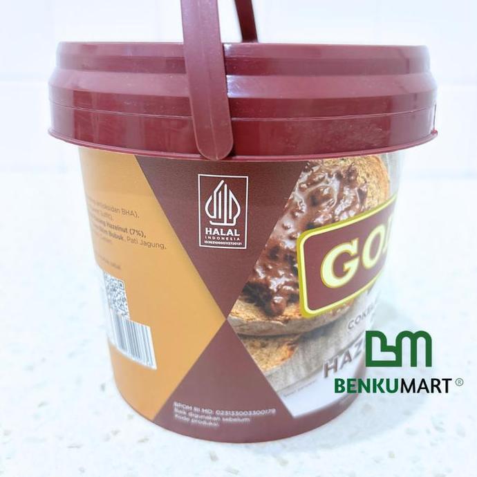 Xfood- Goldenfil Hazelnut Crunchy 1 Kg | Selai Hazelnut Crunchy Goldenfil