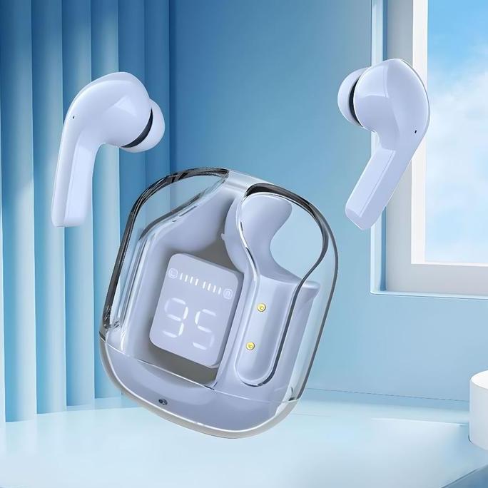 Morwe- Air31 Earphone Bluetooth Dengan Mikrofon Hifi Stereo Headset Bluetooth Sentuh Speaker Mini Bl