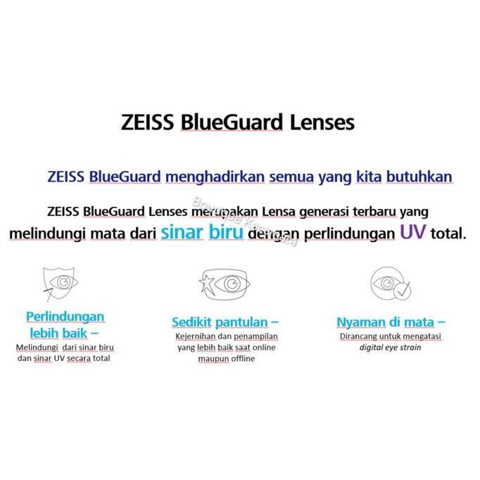 New Lensa Kacamata Zeiss SV Superb Duravision BlueGuard murah