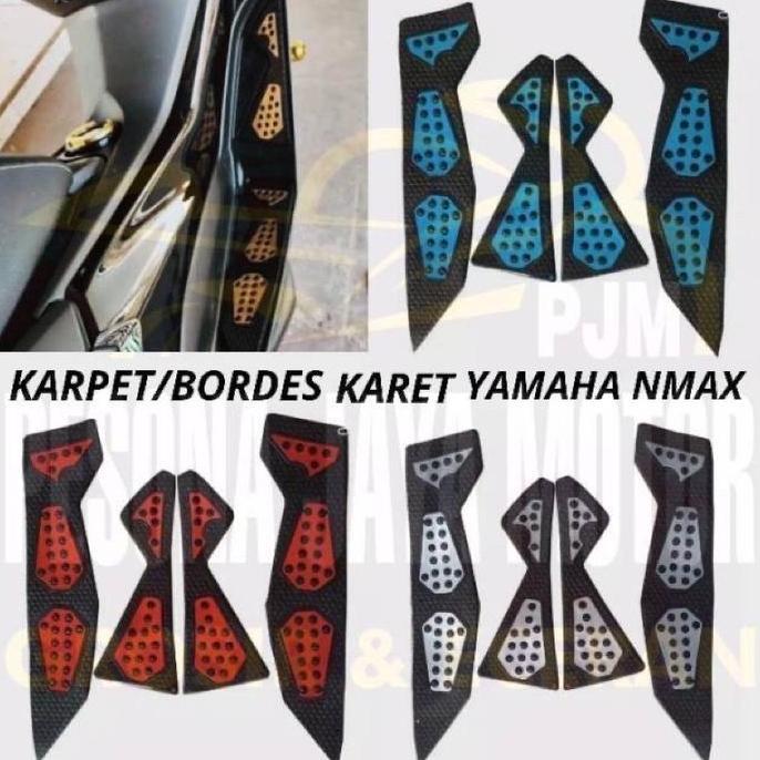 NEW KARPET NMAX PIJAKAN KAKI NMAX OLD 2015-2019 BORDES KARET PREMIUM ORI