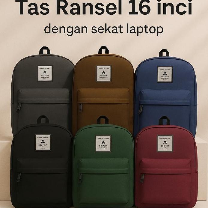 Tas Ransel 16 inci dengan Sekat Laptop - MONOBE murah