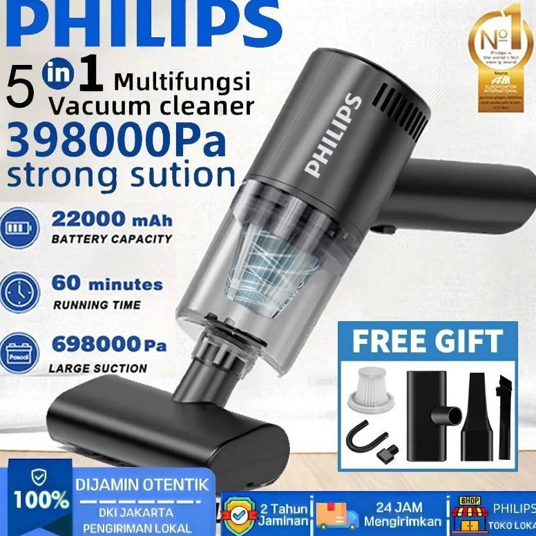 BEST DEALS Philips Vacuum Cleaner 5 IN 1 Penyedot Debu Nirkabel Genggam 998000Pa Portabel Daya Tingg