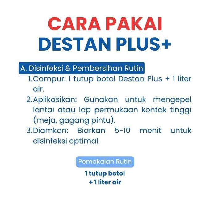 Destan Plus 1 L - Desinfektan Serbaguna - Desinfektan ruangan - Desinfektan Aman untuk Hewan - Desta