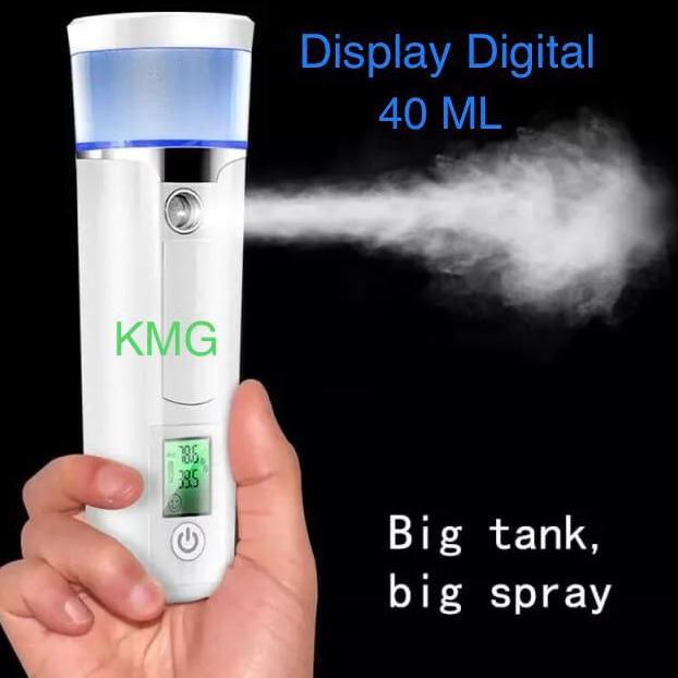 PROMO TERBARU Nano Spray Wajah-Nano Mist Spray-40ML-Ada indikator Baterai dan Pelembab Kulit