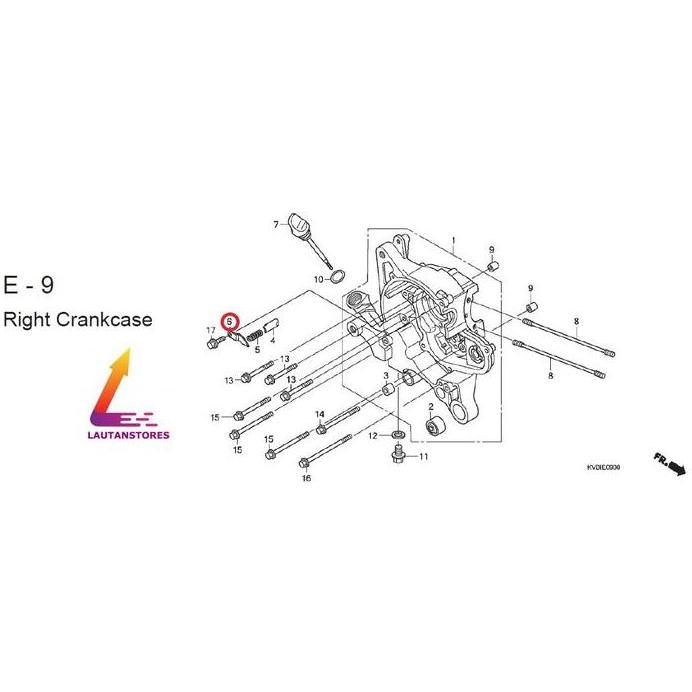 NEW 11217-KVB-901 Plate Brg Push VARIO 110 Karbu
