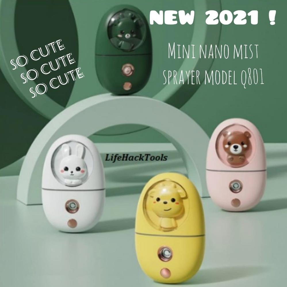 BESTPROMO [ORIGINAL/OEM] [ON SALE] Cute Mini Nano Face Steamer 2021 35ML Spray Mist Sprayer MDL-Q801