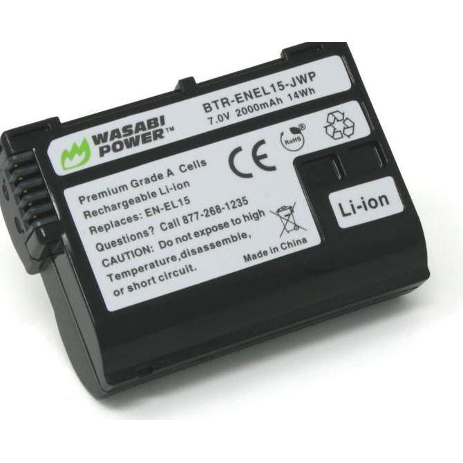NEW WASABI POWER BATTERY FOR NIKON EN-EL15 EN-EL15A EN-EL15B ENEL15 ENEL15A ENEL15B EN EL15 EL15A EL