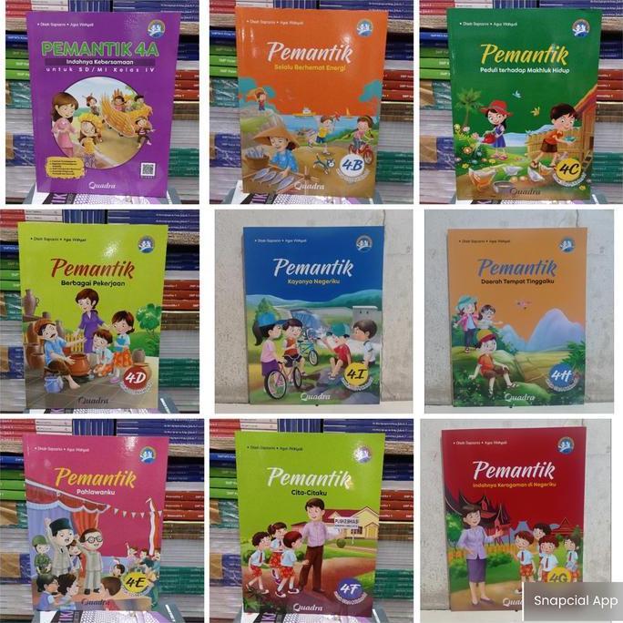 NEW BUKU PEMANTIK 4A 4B 4C 4D 4E 4F 4G 4H 4I KELAS 4 SD REVISI QUADRA ORI