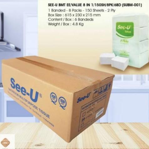 Tissue See - U Pop Up / tisu kotak meja See-U per KARTON / DUS