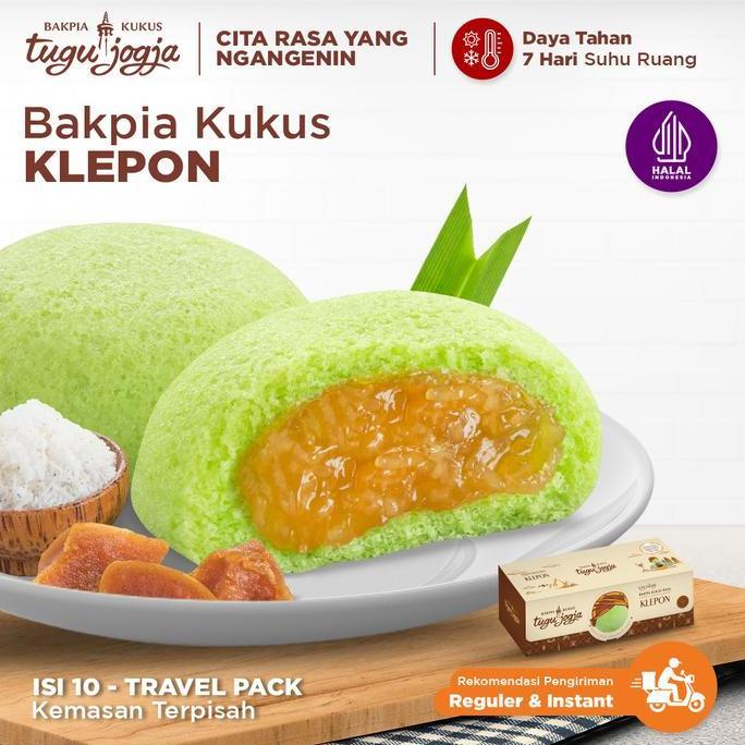 Bakpia Kukus Tugu Jogja Rasa Klepon Isi 10 Pcs - Travel Pack