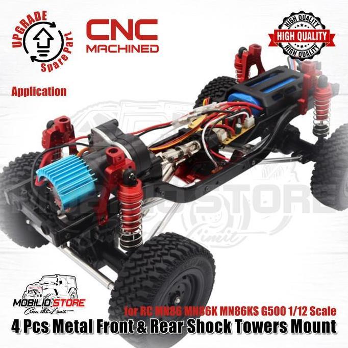 Metal Front & Rear Shock Tower Mount for RC MN86 MN86K MN86KS 1/12