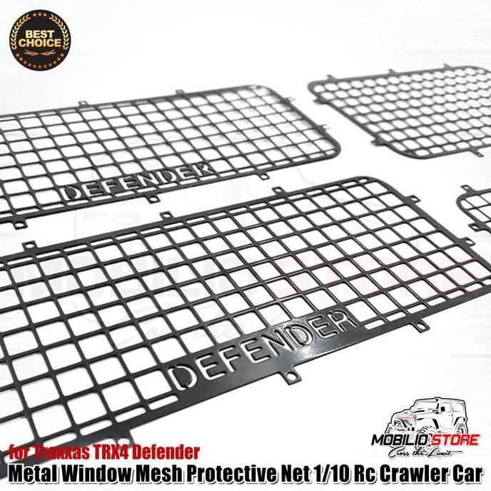 Metal Window Mesh Protective Net for TRX4 Defenfer 1/10 Rc Crawler Car