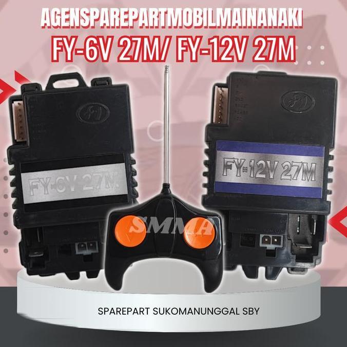Remote Control + Reciever Mobil Mainan FY-6V/12V 27 M mobil aki,pliko,PMB,Wim cycle Mobil/Motor Main
