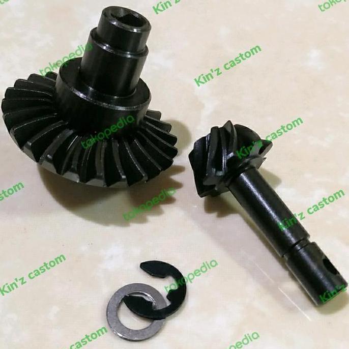 Pinion Bevel Gear gardan SCX10 II , 8T 24T , rasio gear speed