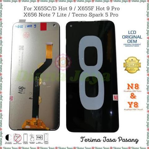 Lcd Touchscreen Infinix X655 Hot 9 Pro / Infinix X656 Note 7 Lite / Tecno Spark 5 Pro