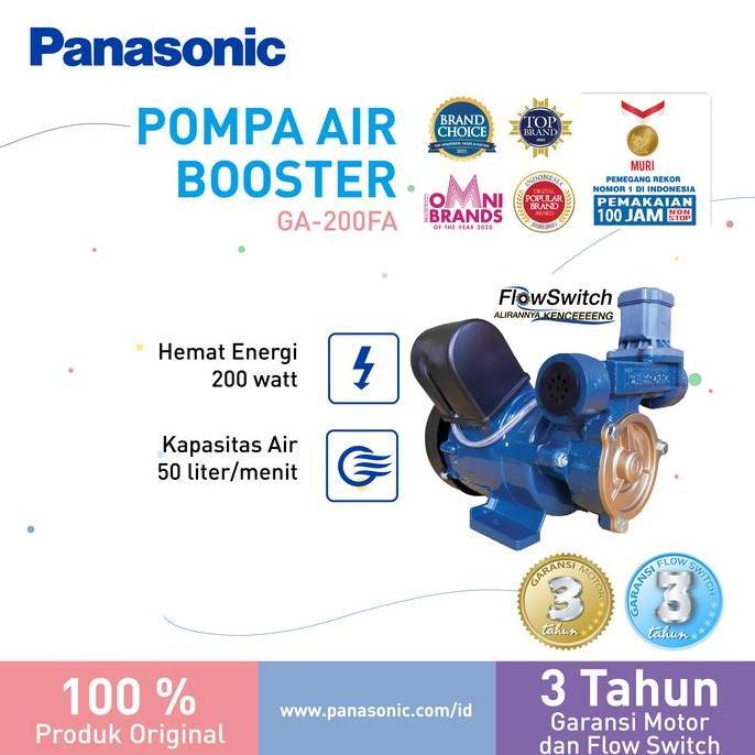 TERLARIS PANASONIC GA-200FA - POMPA PENDORONG / BOOSTER PUMP