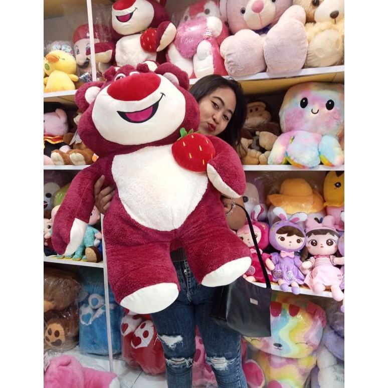 Unik Boneka Lotso Strawberry Jumbo Premium Boneka Bear Lotso Jumbo Import
