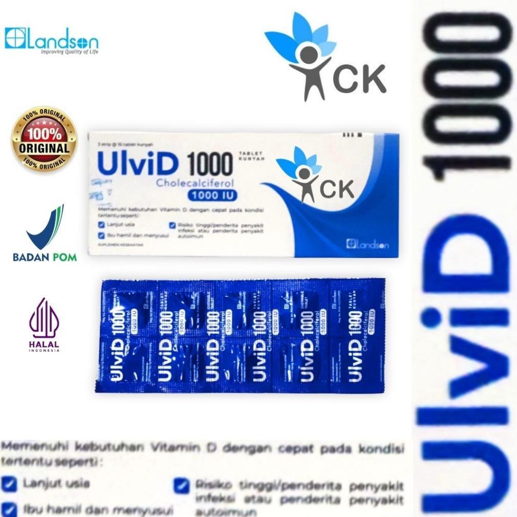 Terlaris Ulvid 1000 - Suplemen Vitamin D3 1000