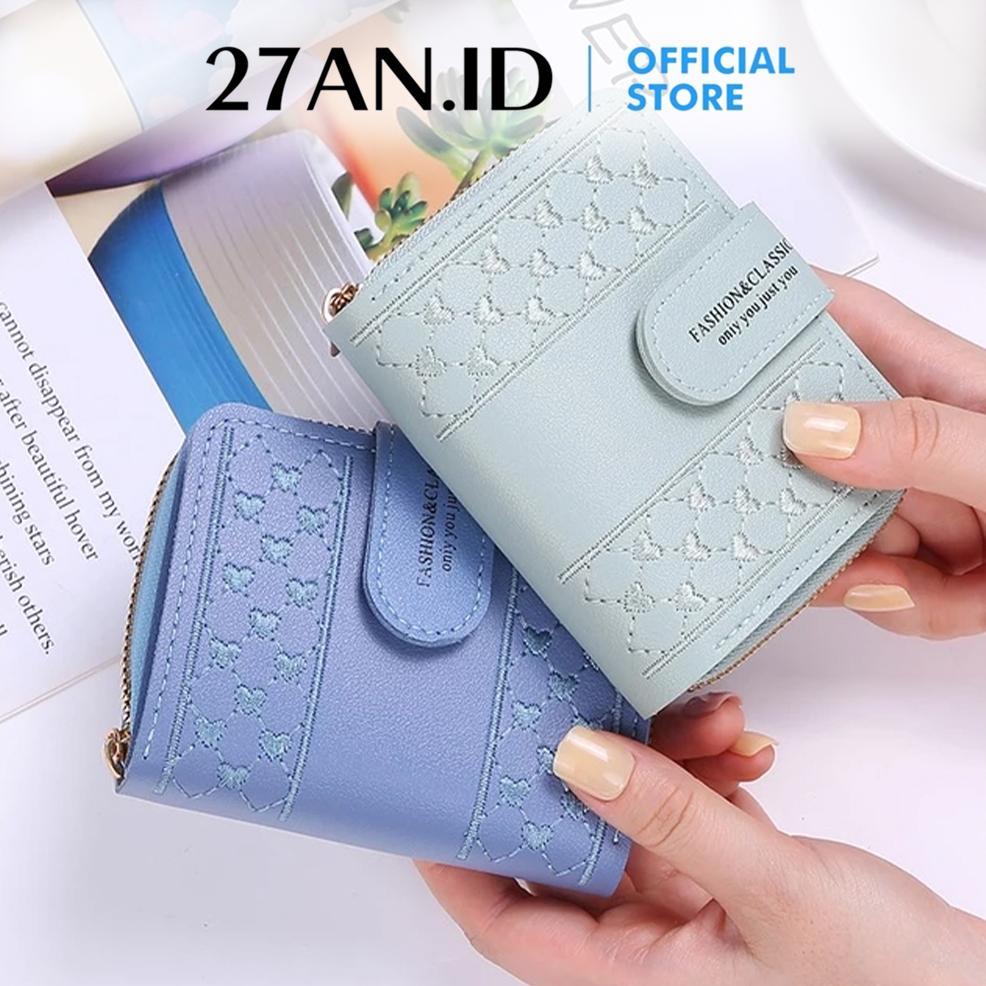 READY STOCK (27AN.ID) Dompet Lipat Wanita 816 Dompet Kartu / Dompet Koin / Dompet Lipat Dompet mini 
