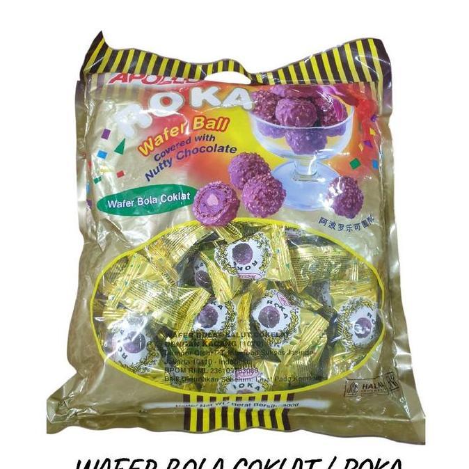 NEW COKLAT BOLA MALAYSIA /ROKA ROKA WAFER BALL8 MALAYSIA ISI 50 PCS ORI