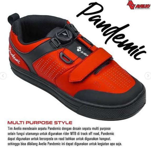 Avelio Shoe Pandemic Edition Sepatu Sepeda Flat Non Cleat Multi Purpose
