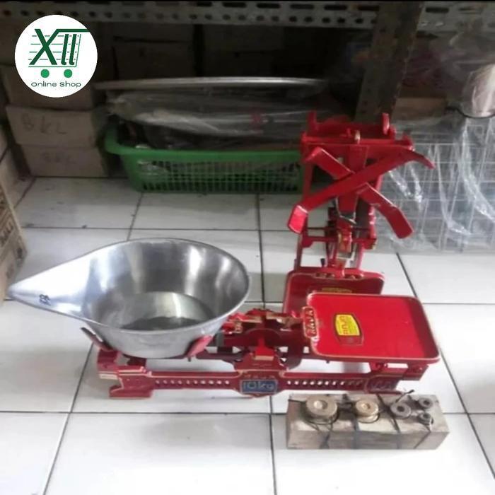 Timbangan RAJA /DUDUK BATU/KODOK/BESI + 1 Set ANAK BATU RAJA