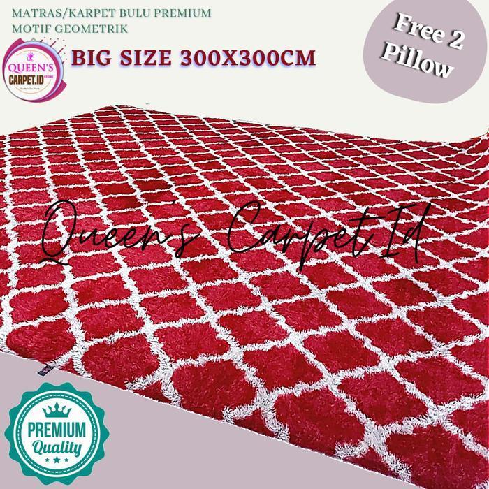 KARPET BULU RASFUR SUPER JUMBO 300x300cm TEBAL 4CM