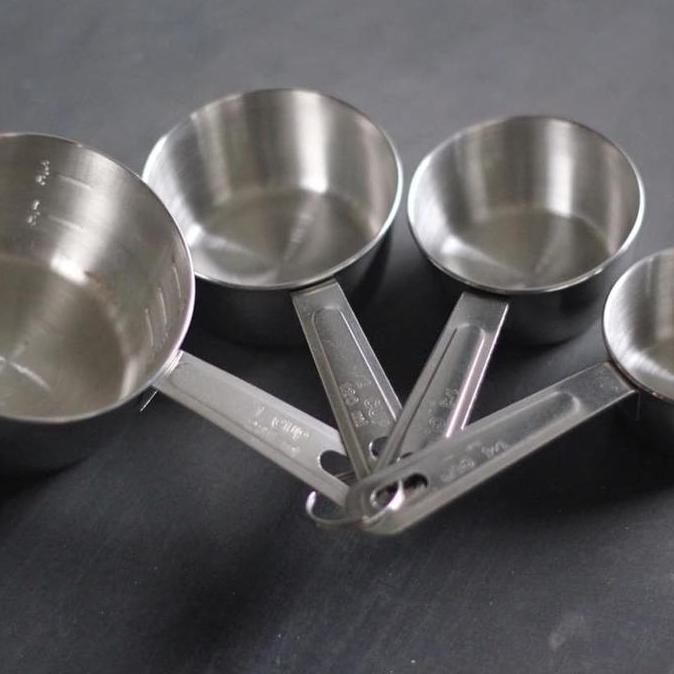 Measuring Cup Stainless Steel / cup measuring ukur / ukuran