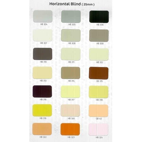 Paket Tirai Horizontal Blind Gorden Aluminium Tirai Slimline