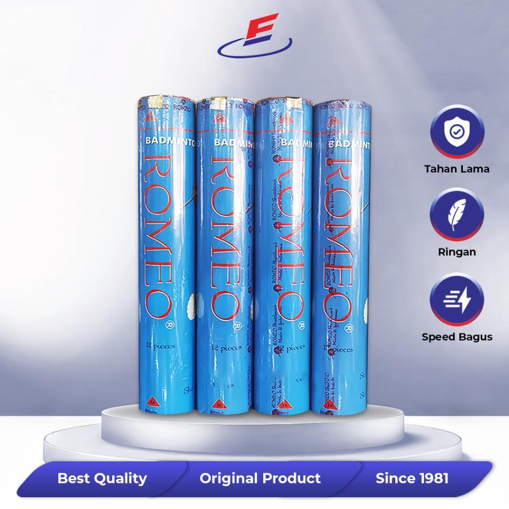 OFFICIAL SHUTTLECOCK ROMEO BIRU ELVANA - KOK BULUTANGKIS ORIGINAL | SHUTTLECOCK TERMURAH & BERKUALIT