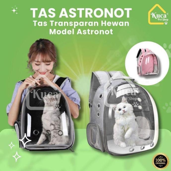 Tas Ransel Astronot Kucing Transparan Tas Astronaut Kucing Besar Pet Accessories Tas Kucing Astronot