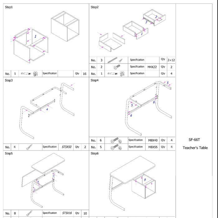 MEJA GURU RANGKA BESI | MEJA GURU MINIMALIS | MEJA GURU MODERN