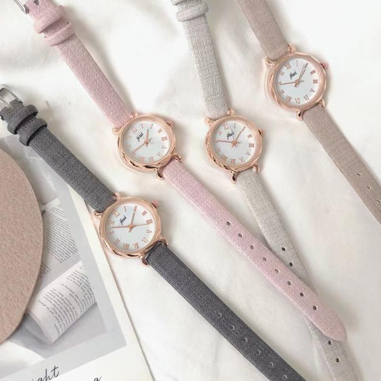 Jam Tangan Wanita Jhui Kecil Analog Romawi Fashion Wanita