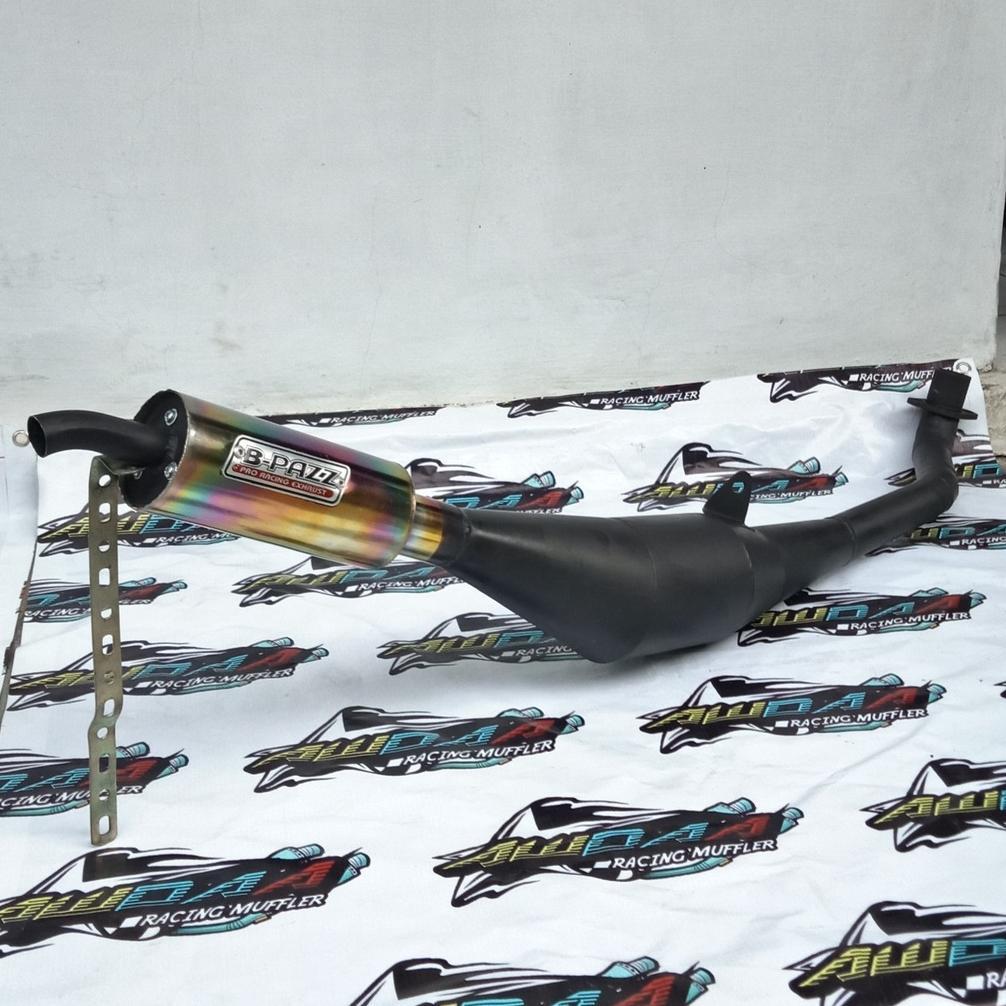 Grosir Knalpot Fiz R Standar Ahm Hitam Pelangi Fizr 2Tak Racing