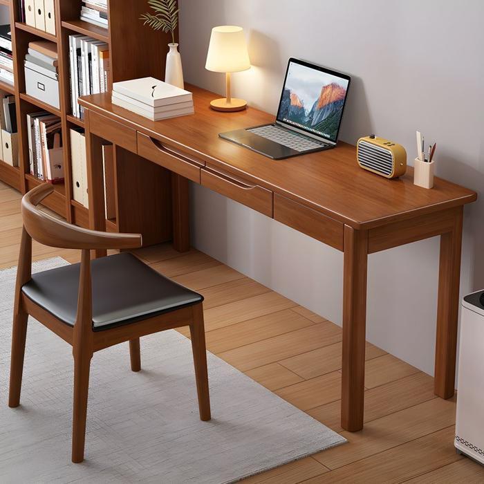 Meja Laptop Minimalis Kayu Jati, Meja Kantor