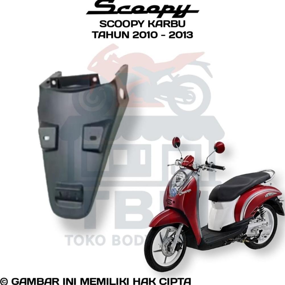 Murah Body Motor Honda Scoopy Karbu Tahun (2010 - 2013) Body Kasar Scoopy Karbu Cover Bodi Kasar Hon