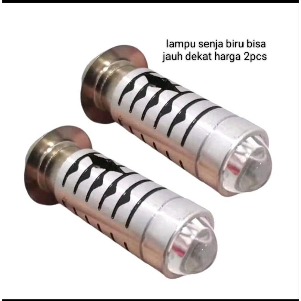 Promo !!! Lampu Utama Lampu Depan Led H6 Laser Plus Senja Hi Low Putih Kuning Ac Dc 2Pcs Vario Old J