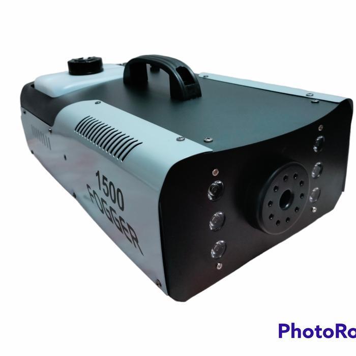 mesin asap fog machine 6 led 1500 watt