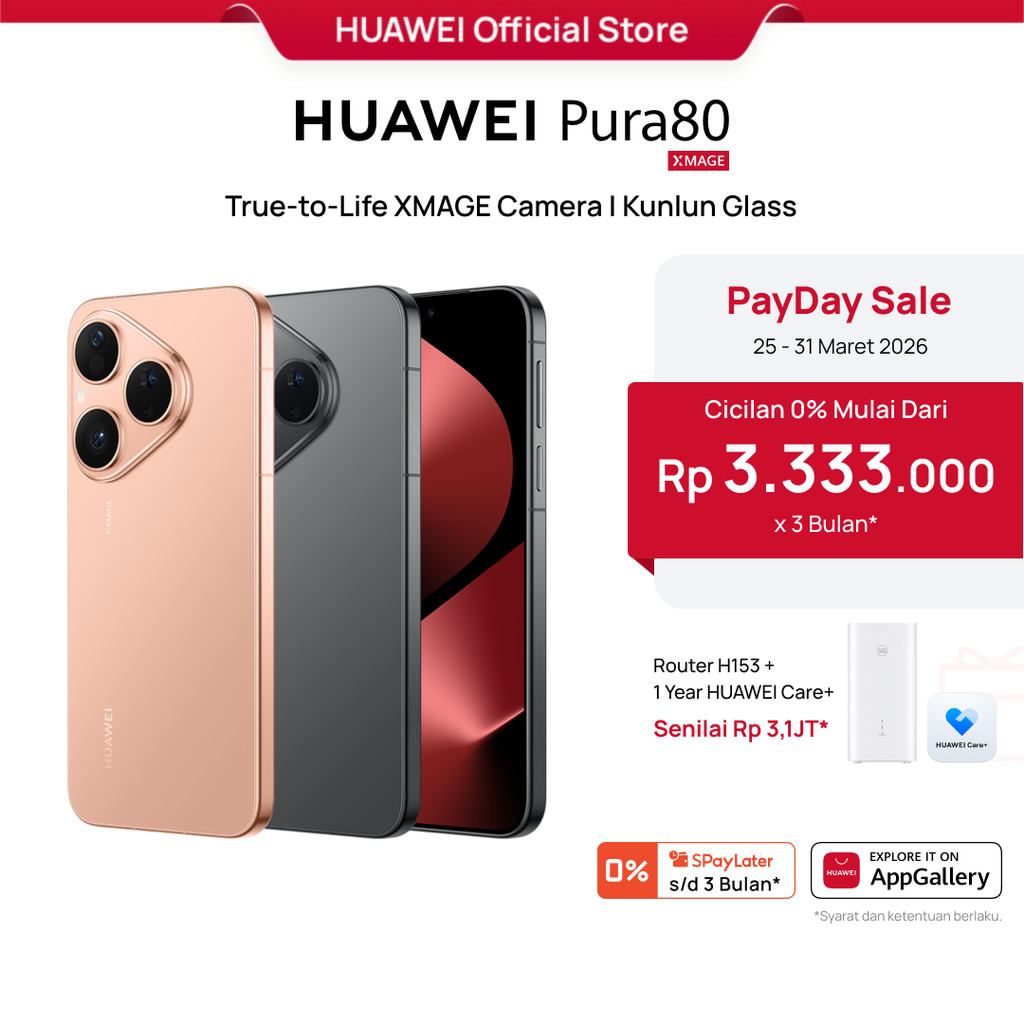 [PayDay Voucher s/d 15%] HUAWEI Pura 80 | True-to-Life XMAGE Camera | Kunlun Glass | 66W SuperCharge