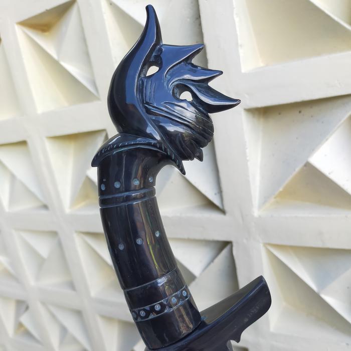 Golok sembelih Fulltanduk baja SLD D2 40cm tajam