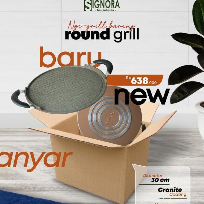Signora Round Grill Pan Alat Panggang