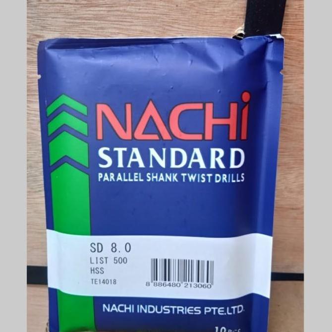 Mata Bor Besi 8 mm NACHI / Mata Bor Besi Nachi 8mm original