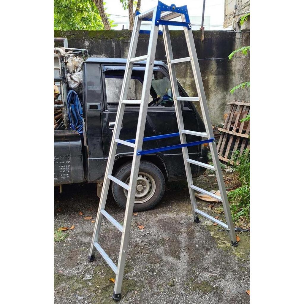 Tangga Lipat Aluminium Safir 100 cm - ukuran 200 cm
