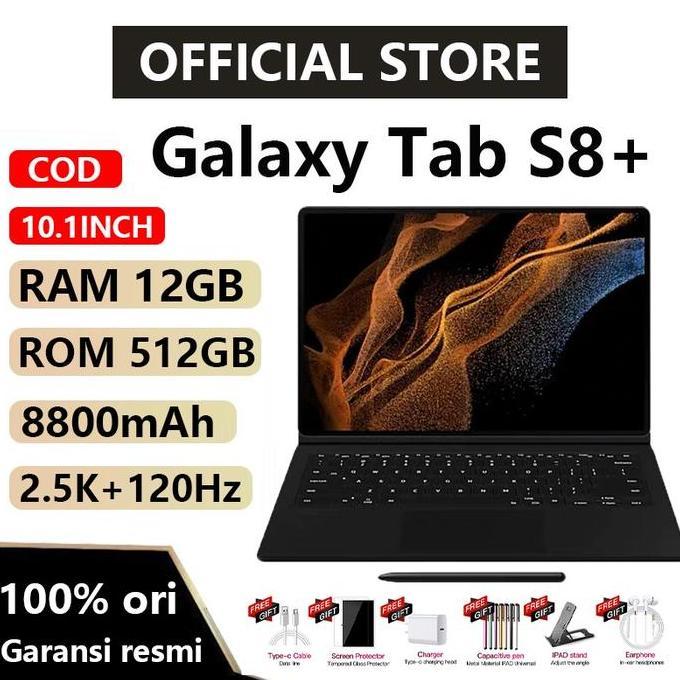Gratis 6 Hadiah Tablet PC Asli Galaxy Tab S8 S8+ S8 Plus Ultra