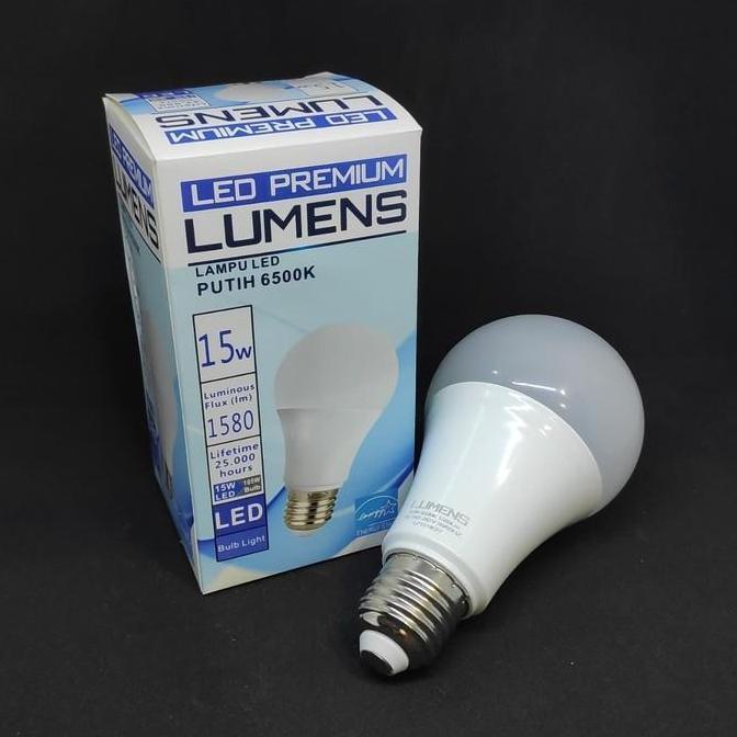 Lampu LED LUMENS 15w 15 watt 15watt putih TERANG , 110++ Lm/W