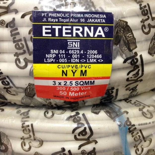 ETERNA KABEL NYM 3X2,5mm 50M KABEL ETERNA NYM 3x2,5 mm 50 meter