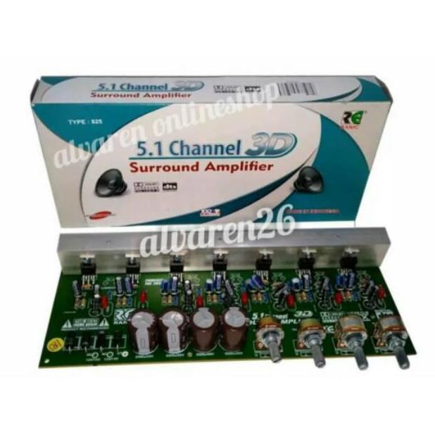 Kit Power Amplifier Aktif Home Theater 5.1 Surround 3D