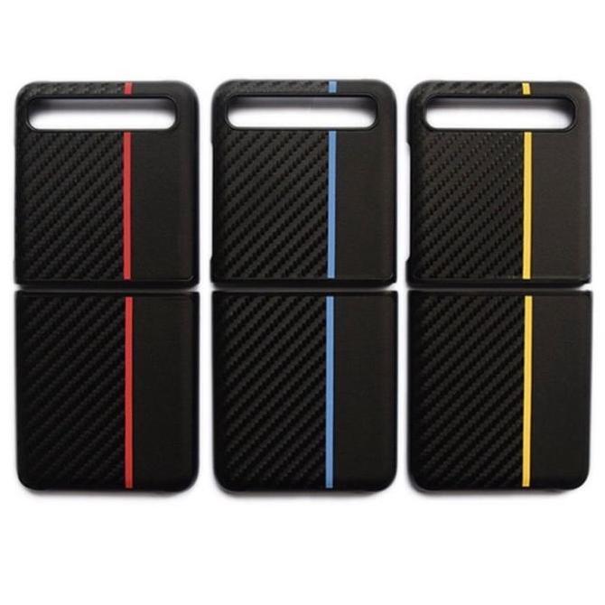 SAMSUNG Z FLIP 1/Z FLIP 2/SAMSUNG Z FOLD 2 CASING COVER MOTIF CARBON