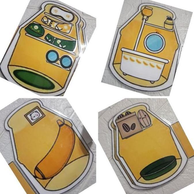 squishy book banana milk/ paper doll book/ quite book / busy book